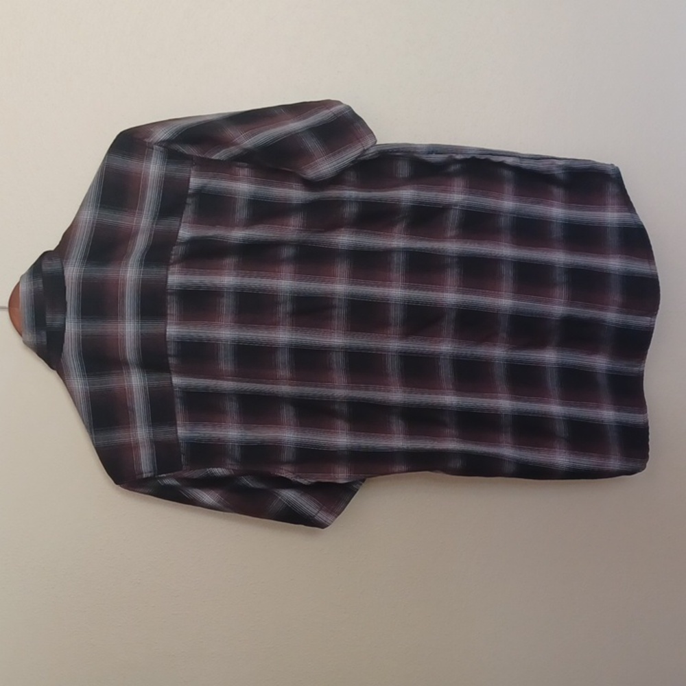 DIXXON Flannel Co Guerrero Plaid Button Up Shirt SZ M Brown Bamboo - Picture 13 of 16
